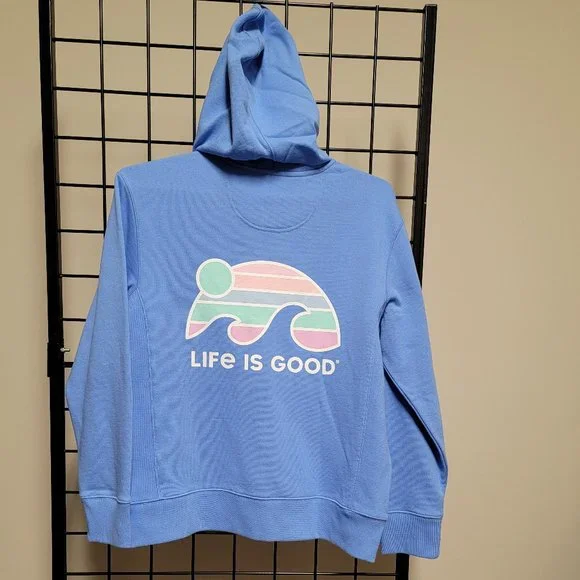 Life is Good W's Colorful Wave Simply True Fleece Zip Hoodie - Picture 5 of 9